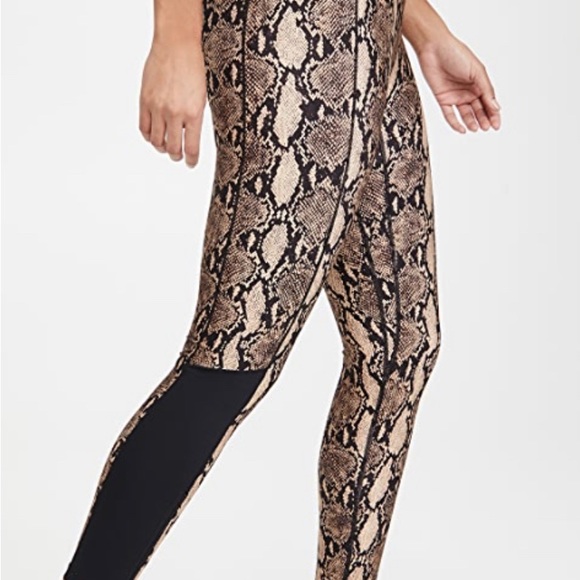 NWOT BANDIER x A.L.C. Leggings Python and Black Sz M - Picture 3 of 8